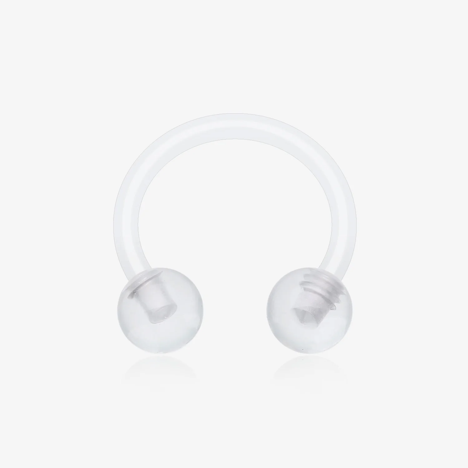 UV Acrylic Flexible Shaft Horseshoe Circular Barbell*