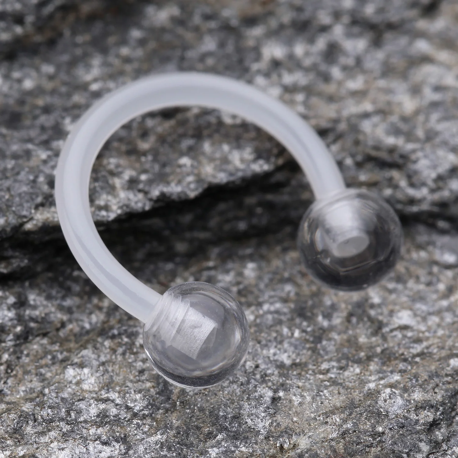 UV Acrylic Flexible Shaft Horseshoe Circular Barbell* - Image 2