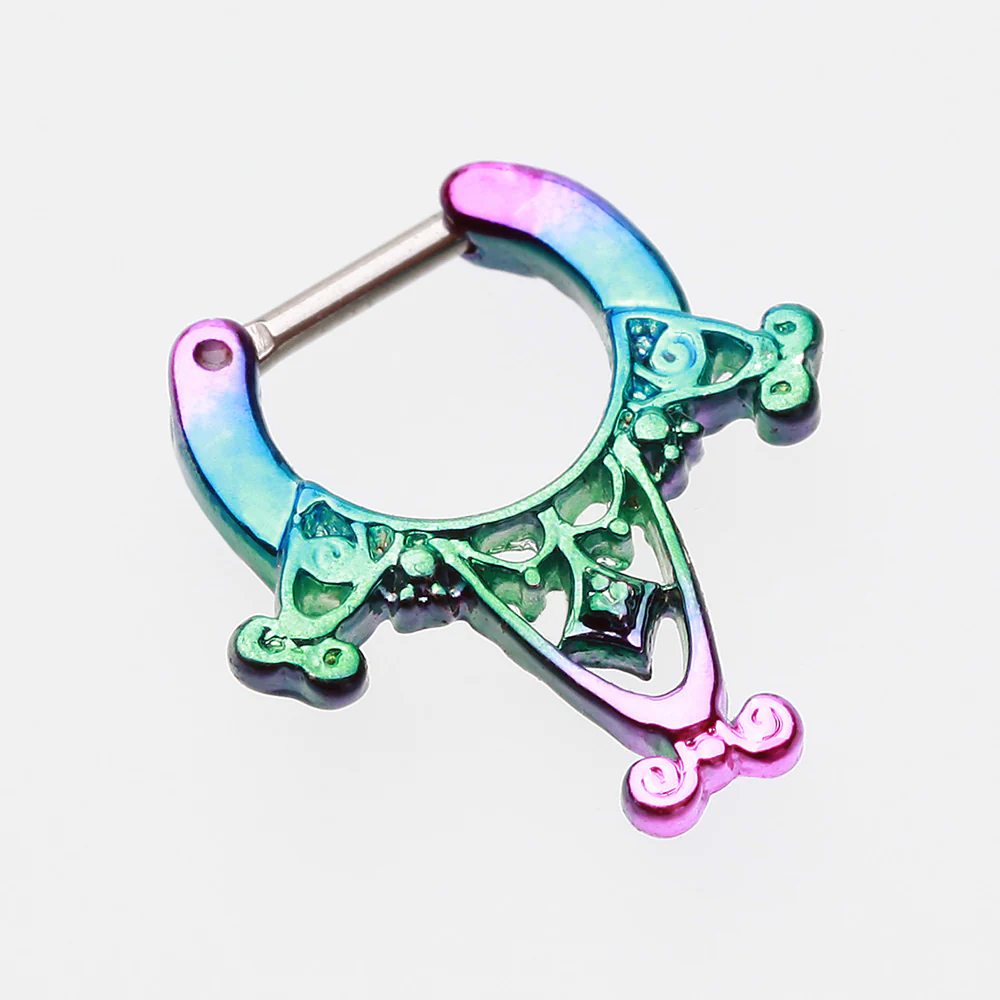 Colorline Amarhus Tribal Filigree Septum Clicker - Image 3