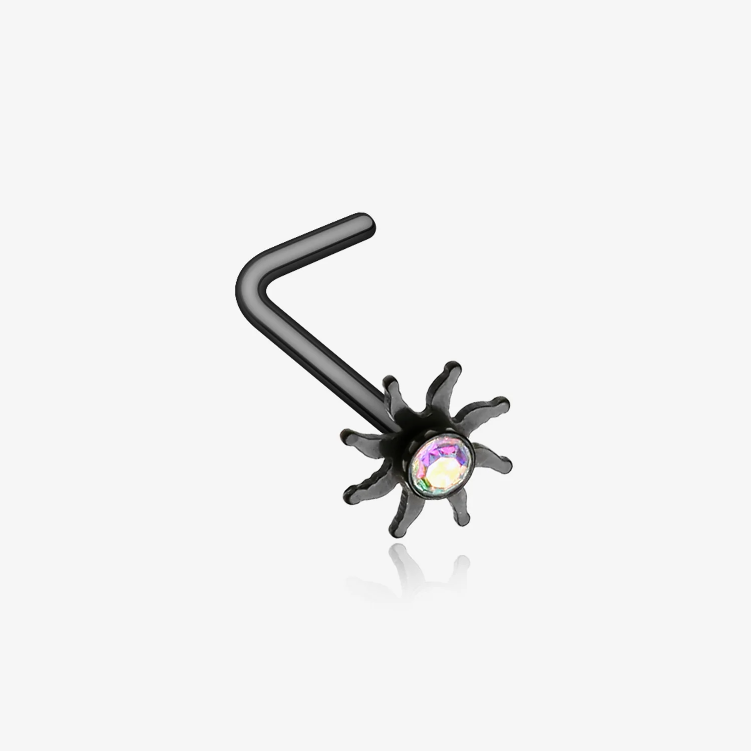 Colorline Blazing Sun Sparkle L-Shaped Nose Ring