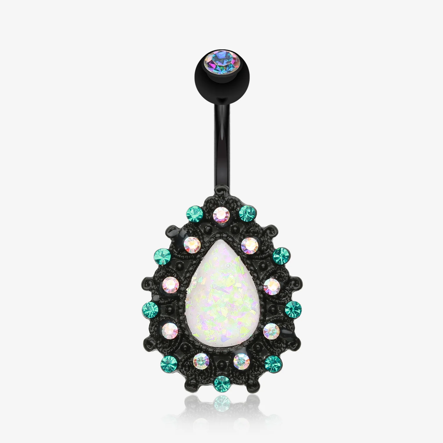 Colorline Eirene Opal Belly Button Ring