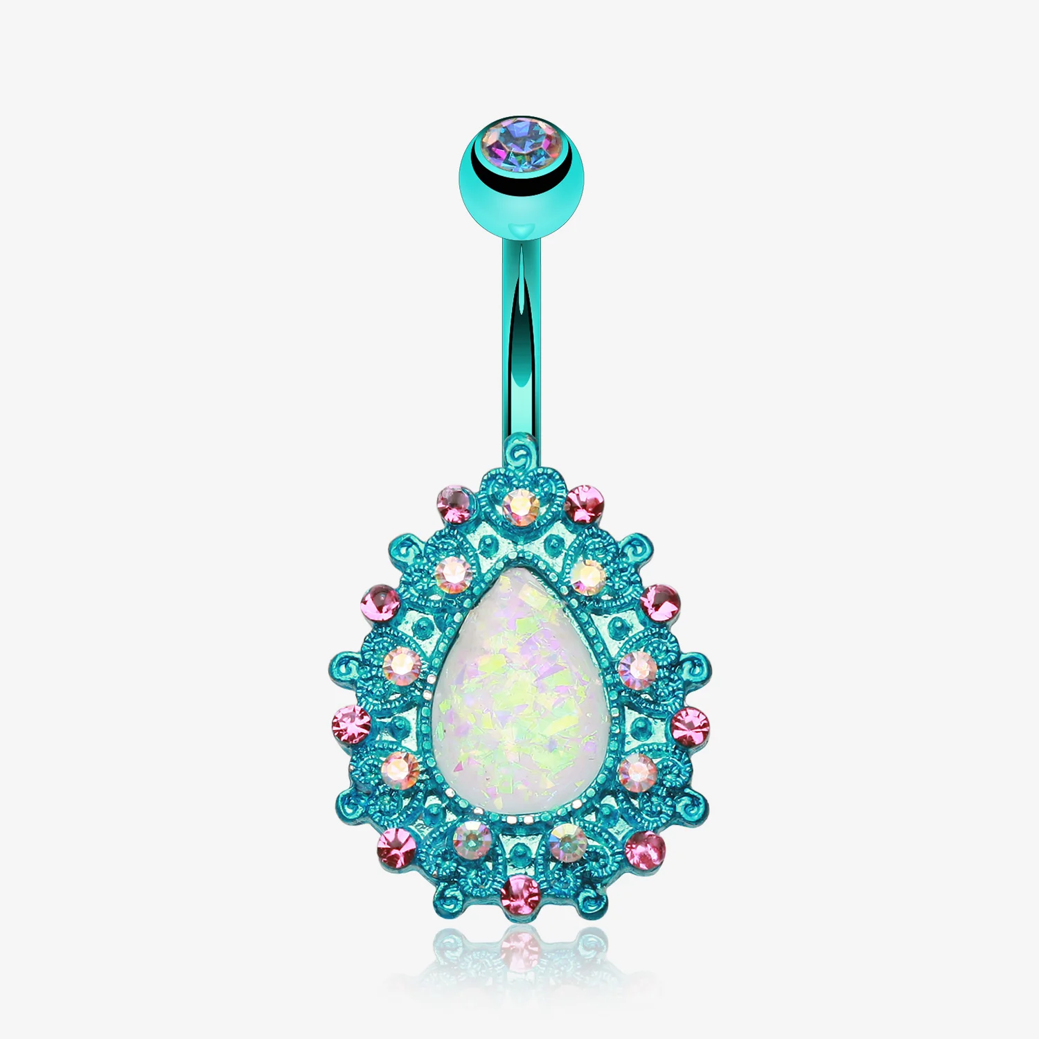 Colorline Eirene Opal Belly Button Ring