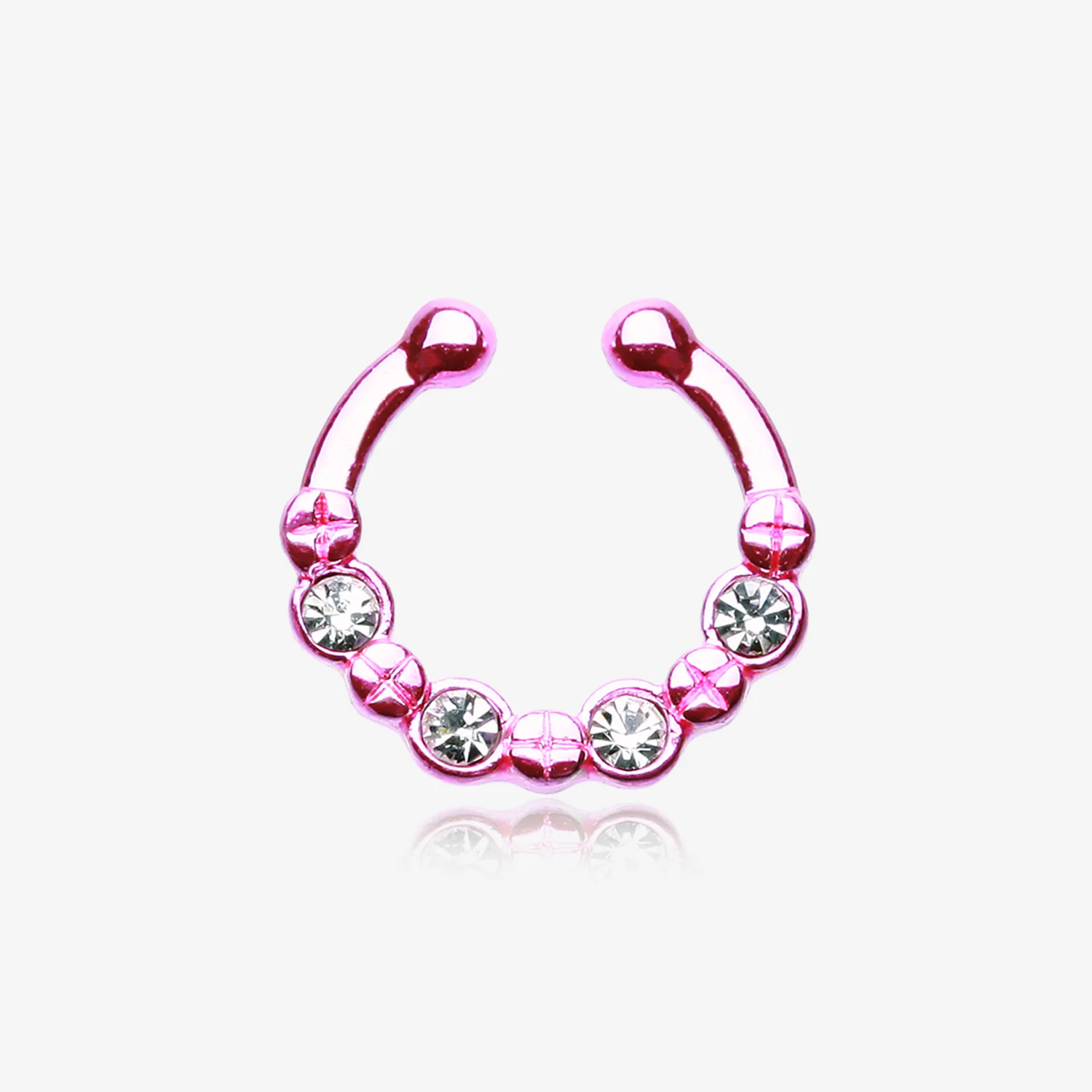 Colorline Elan Multi-Gem Fake Septum Ring