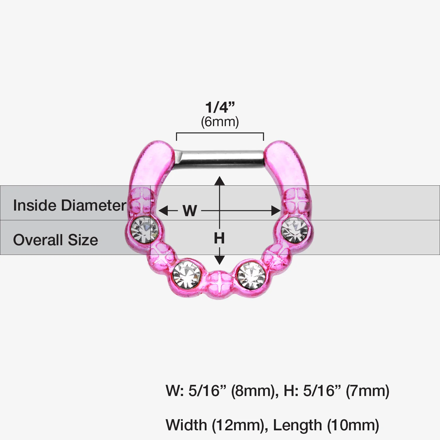 Colorline Elan Multi-Gem Septum Clicker - Image 2