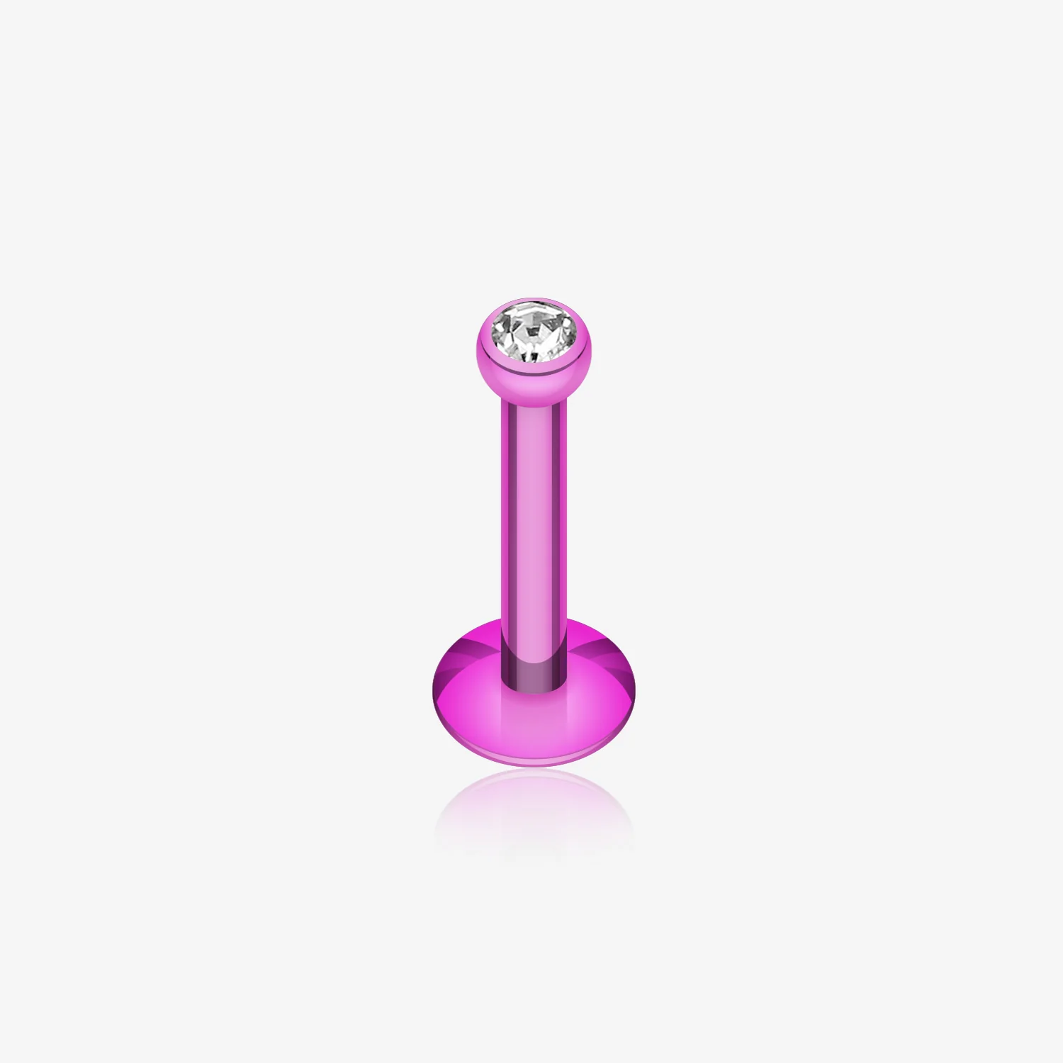 Colorline Gem Ball Internally Threaded Labret