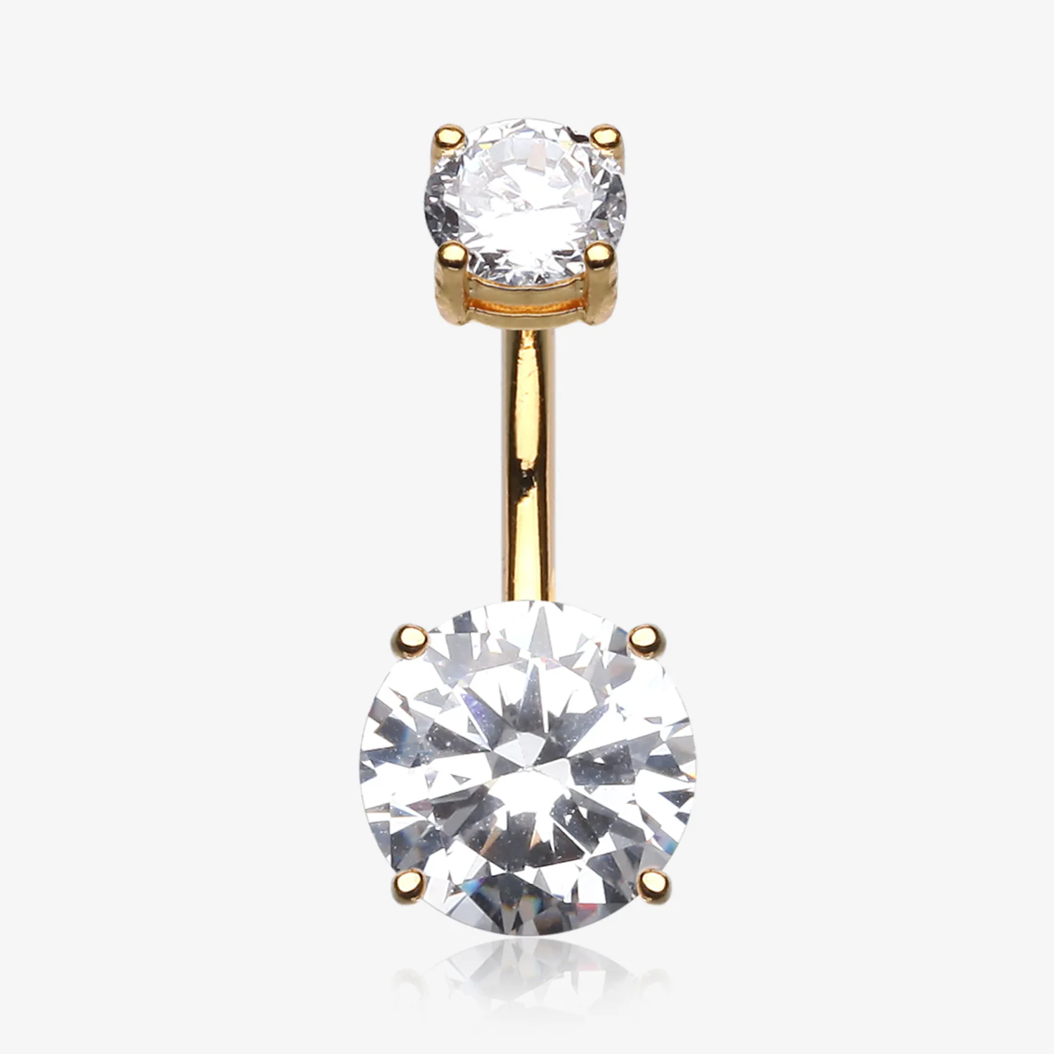 Colorline Gem Prong Sparkle Belly Button Ring