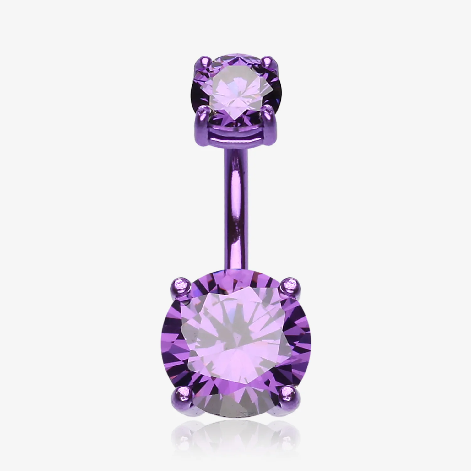 Colorline Gem Prong Sparkle Belly Button Ring