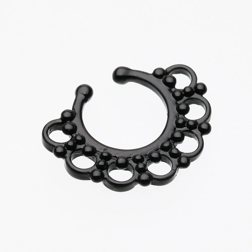 Colorline Majestic Filigree Fake Septum Clip-On Ring - Image 3