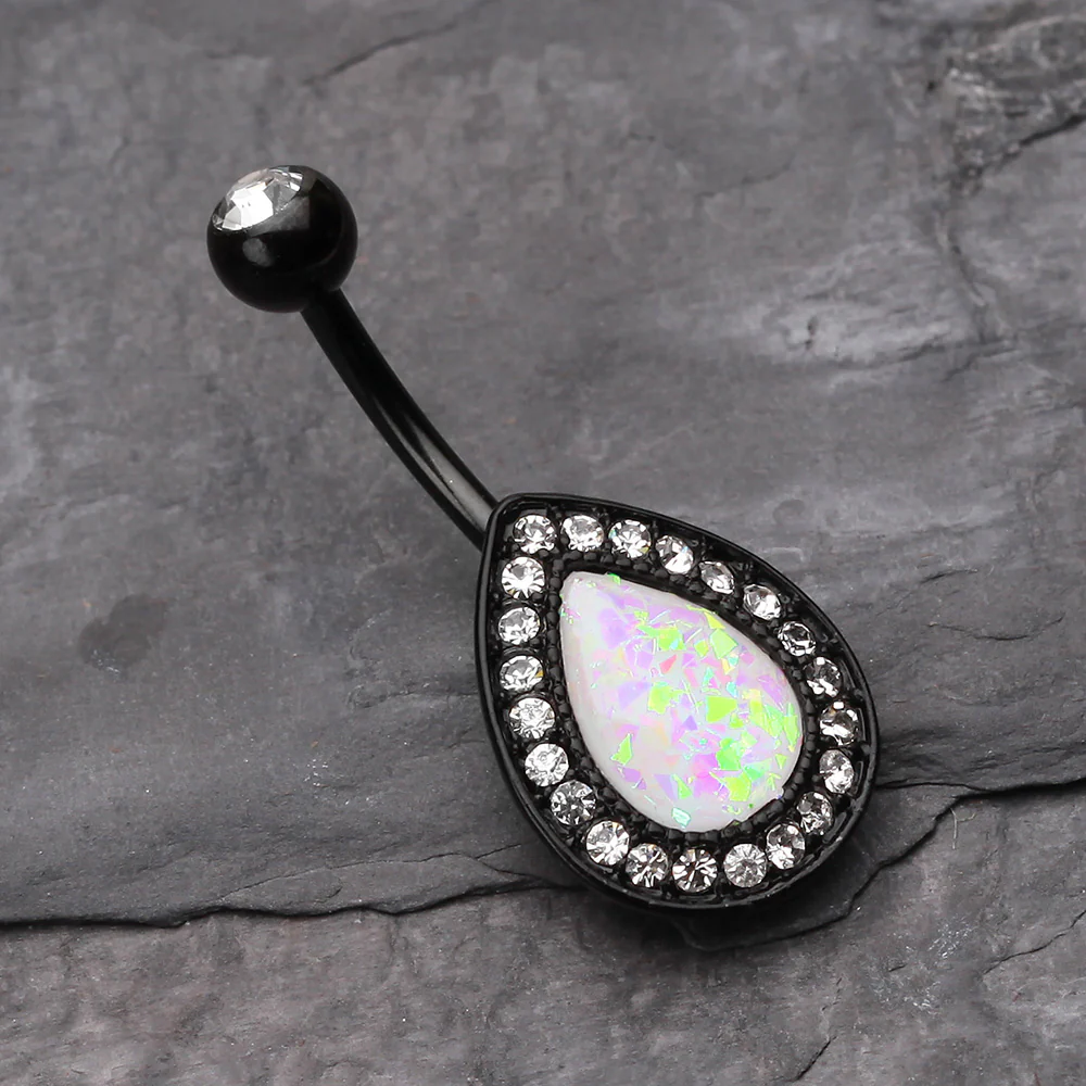 Colorline Opal Avice Belly Button Ring - Image 3