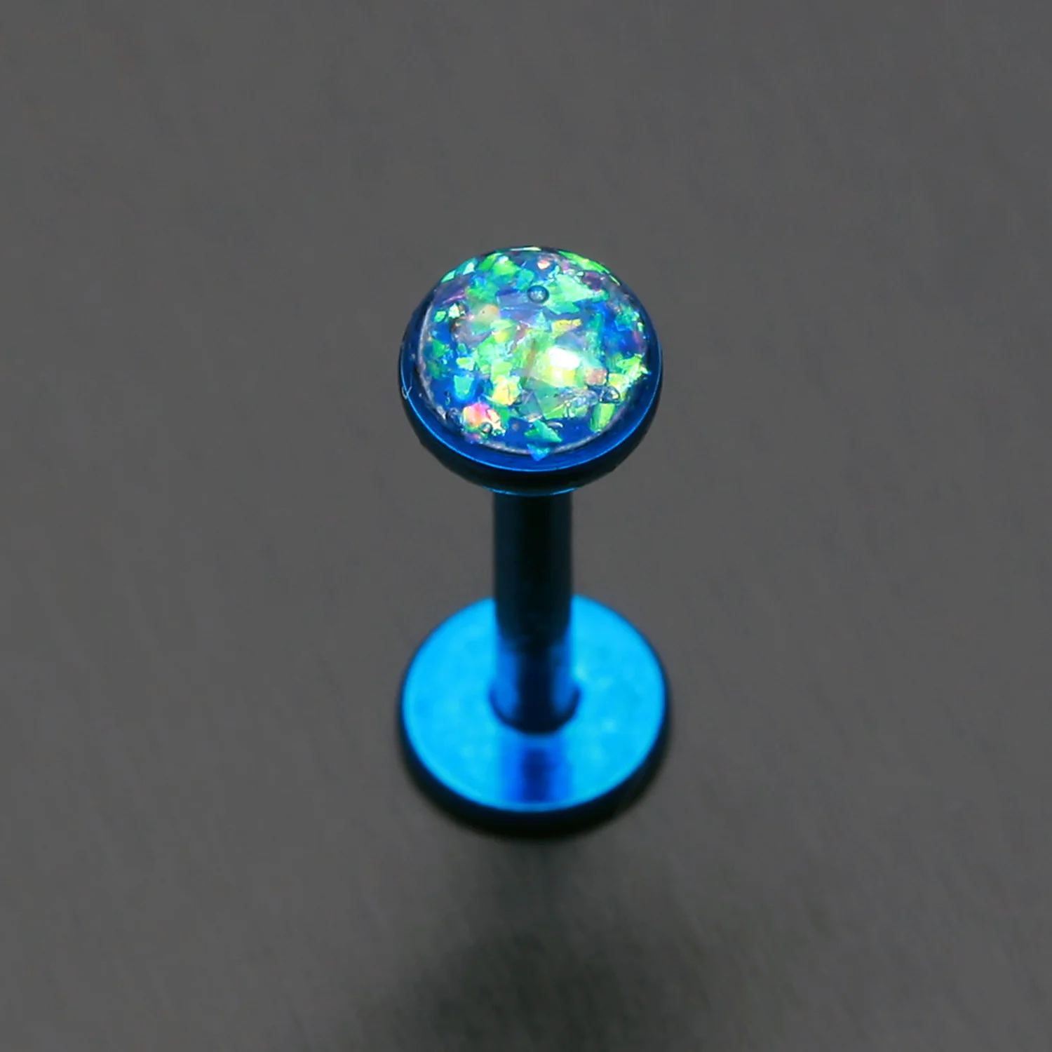 Colorline Opal Glitter Shower Dome Steel Labret - Image 2