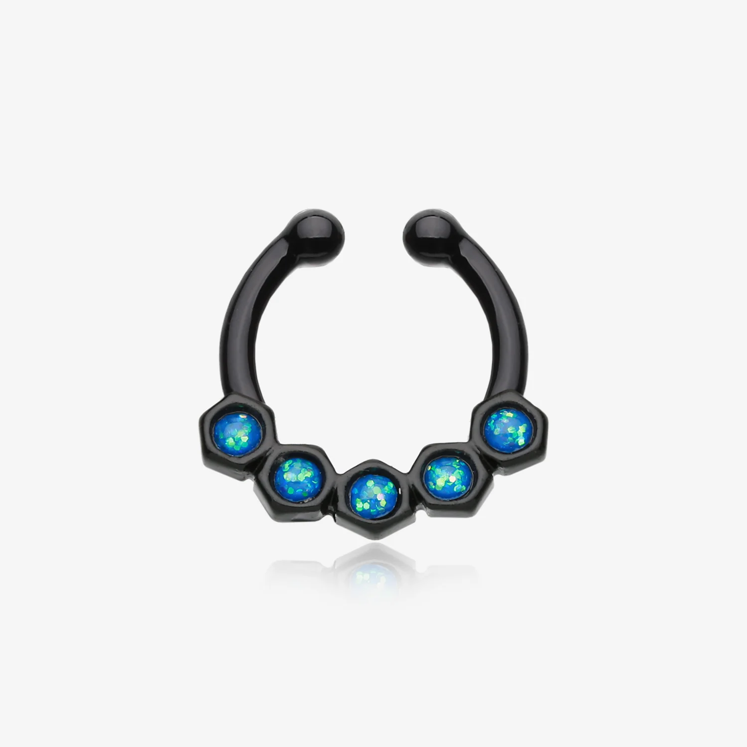 Colorline Opal Hexa Gemina Fake Septum Clip-On Ring