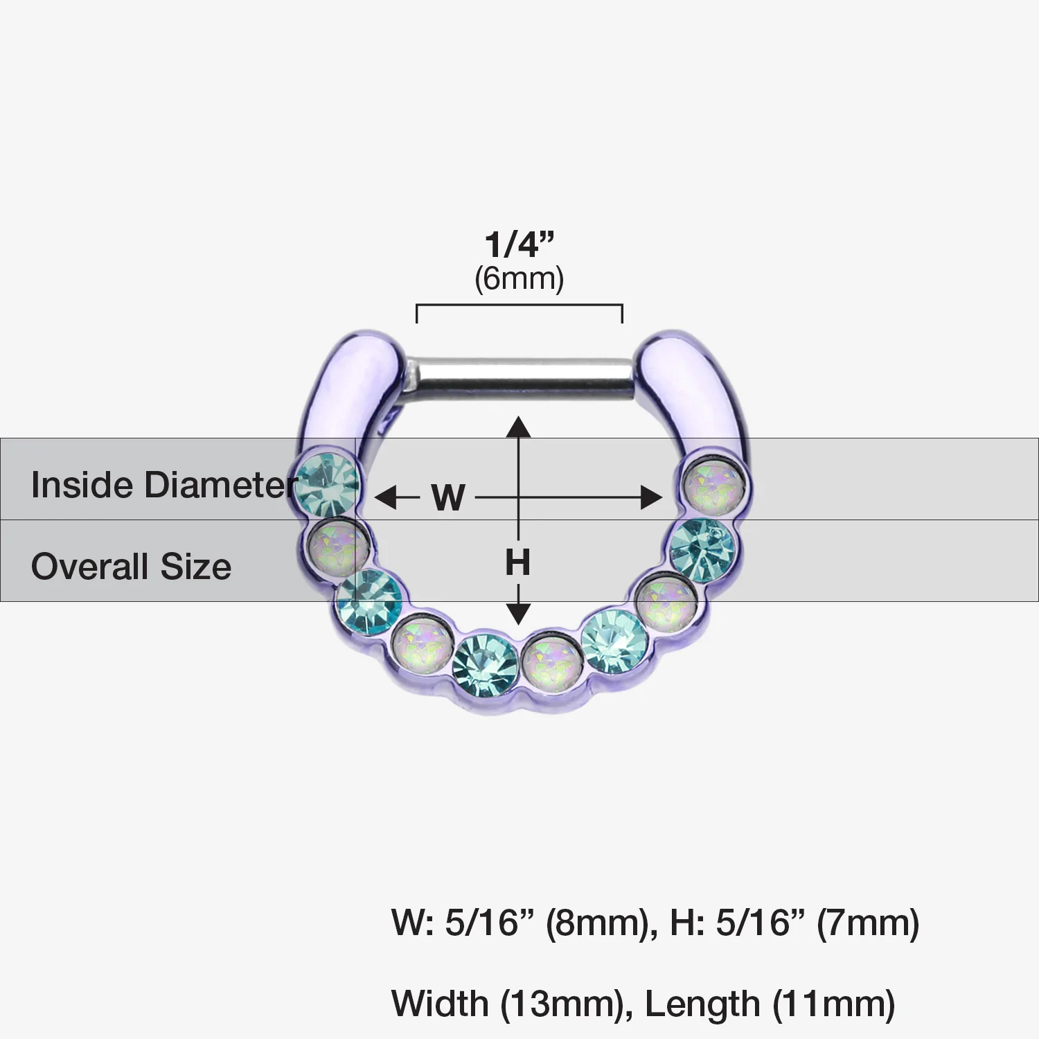 Colorline Opal Paradigm Septum Clicker - Image 2