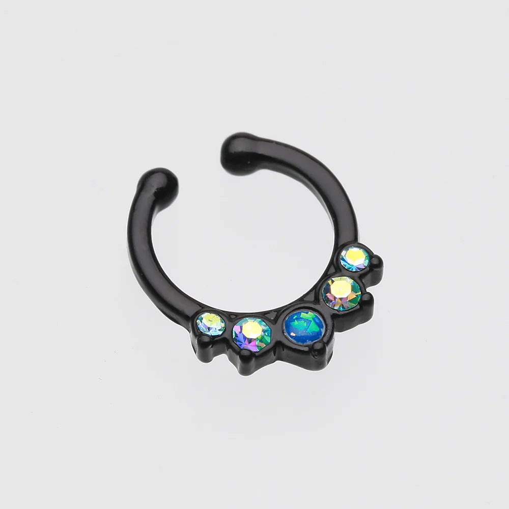 Colorline Opal Precia Fake Septum Clip-On Ring - Image 3