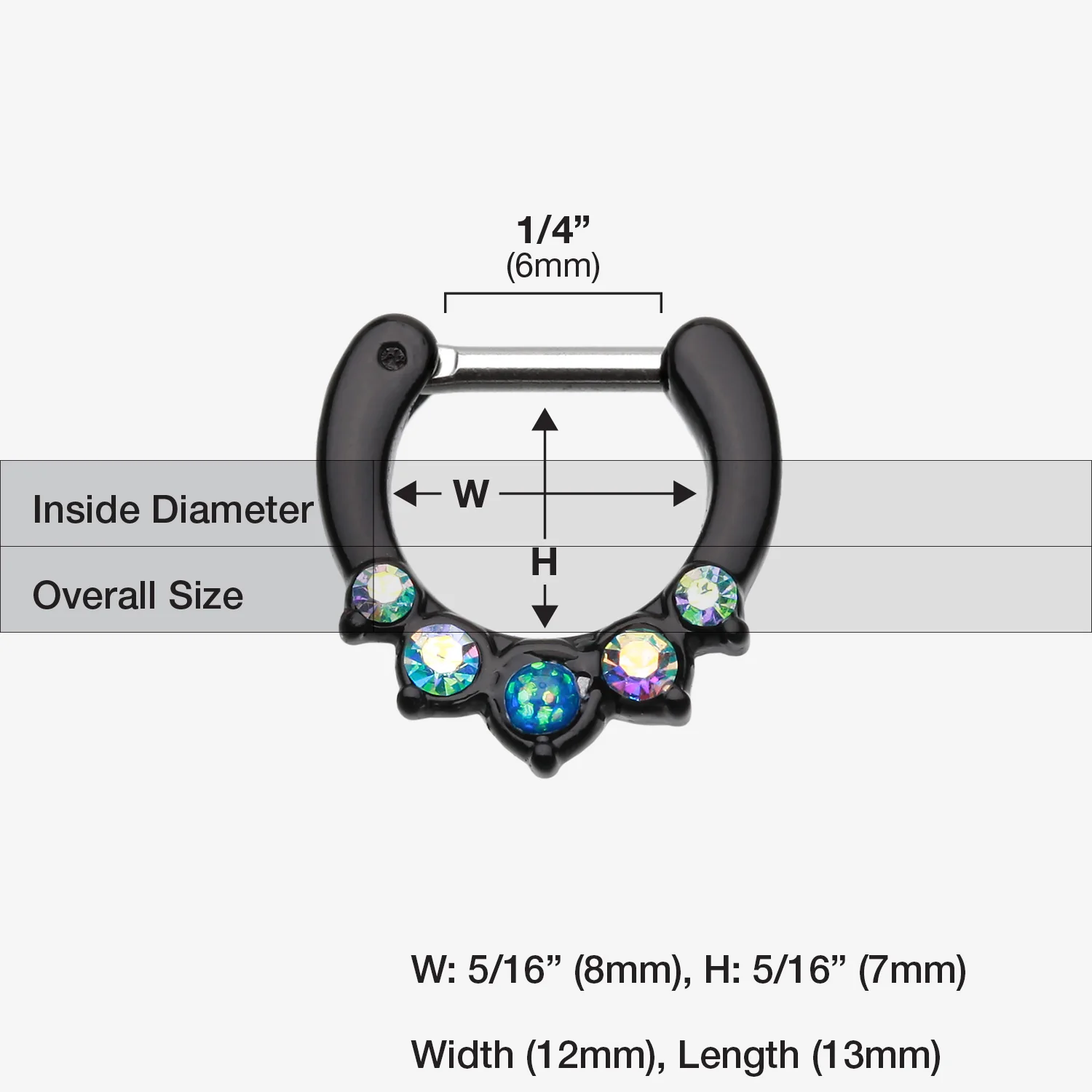 Colorline Opal Precia Septum Clicker - Image 2