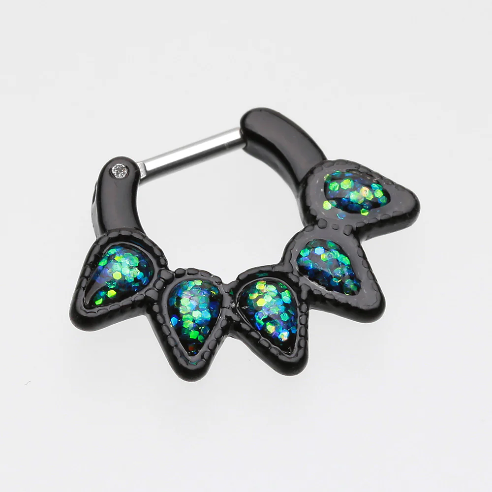 Blackline Opal Quinary Spear Septum Clicker - Image 3