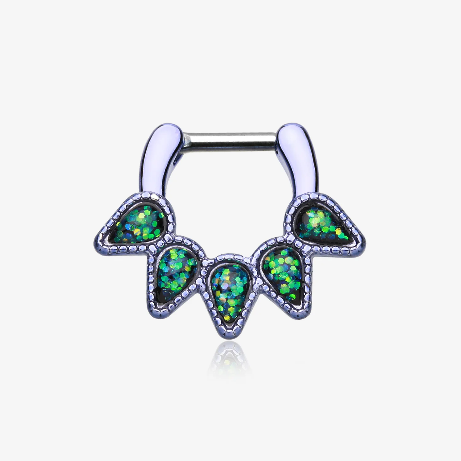 Colorline Opal Quinary Spear Septum Clicker