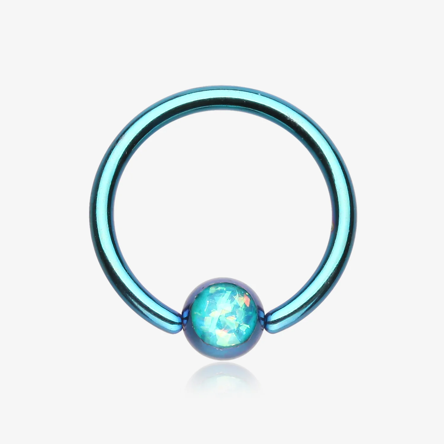 Colorline Opalescent Sparkle Captive Bead Ring