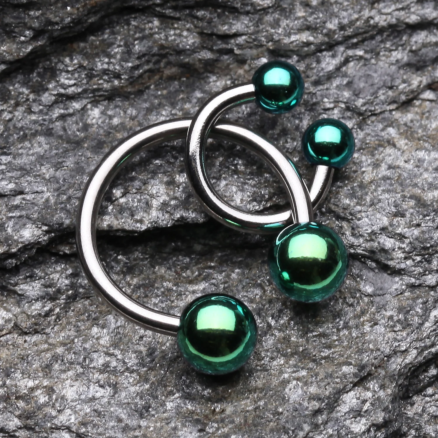 Colorline PVD Ball Ends Steel Horseshoe Circular Barbell - Image 2