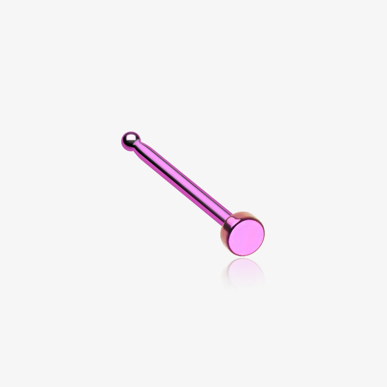 Colorline Round Plate Basic Steel Nose Stud Ring