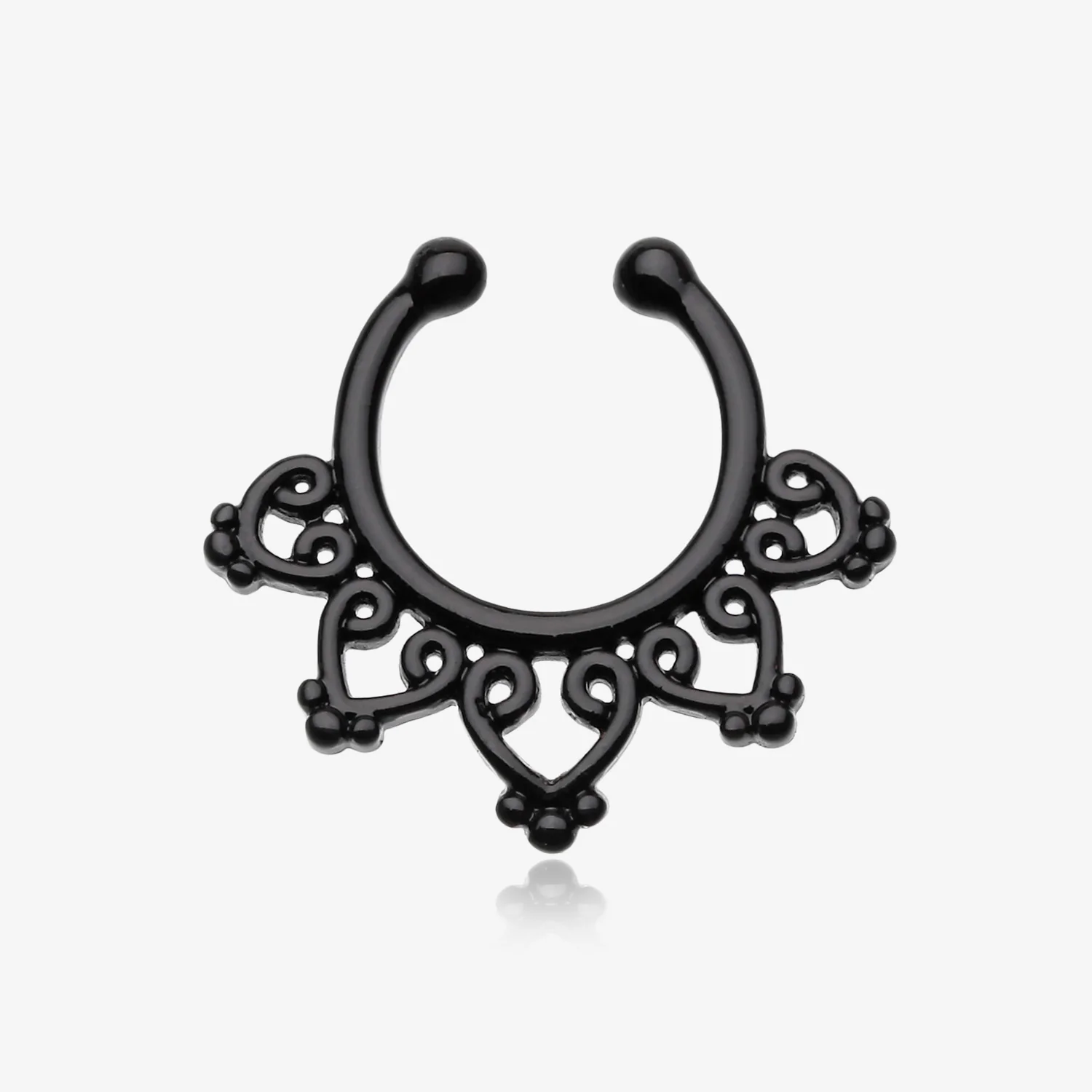 Colorline Royal Bliss Filigree Fake Septum Clip-On Ring
