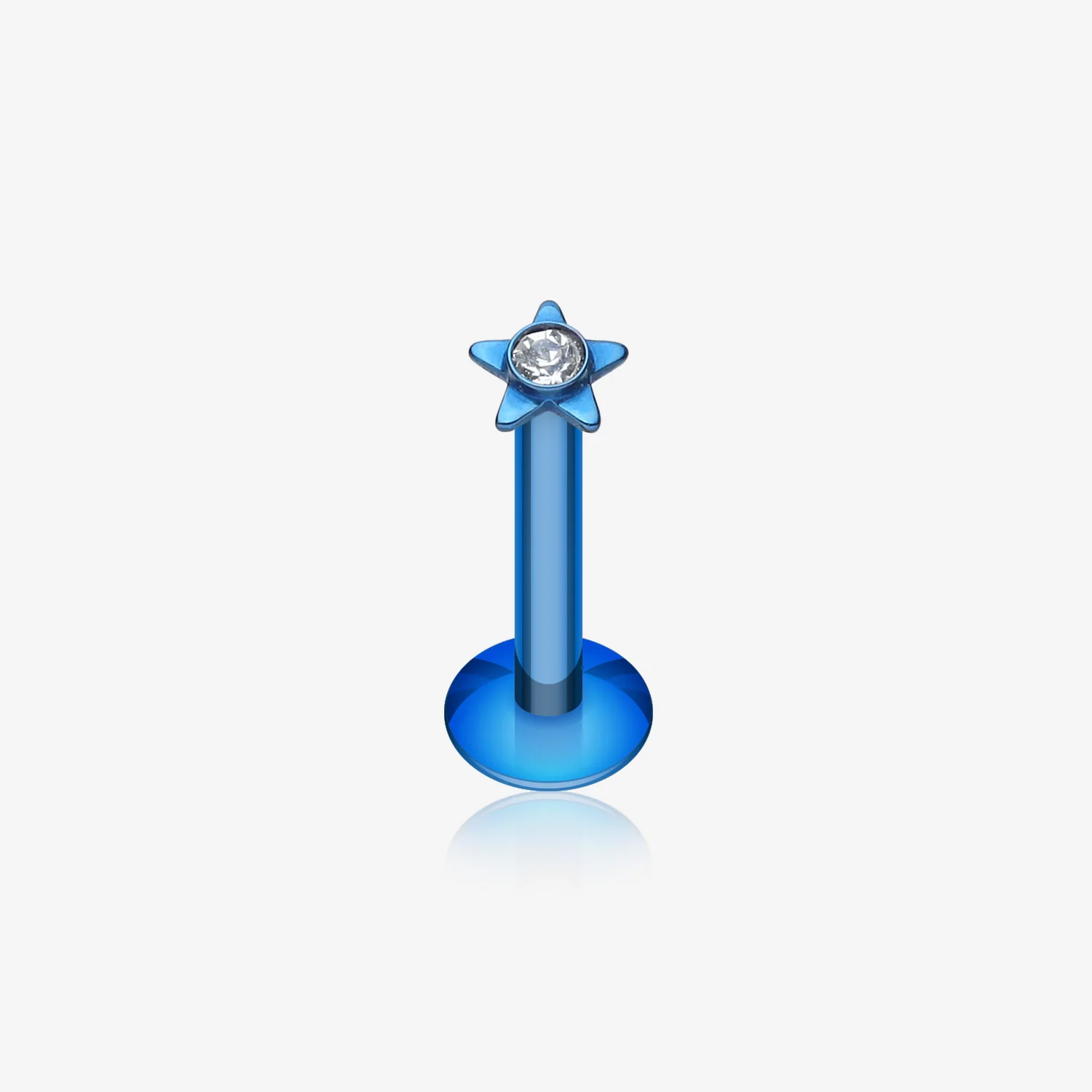 Colorline Sparkle Star Top Internally Threaded Labret