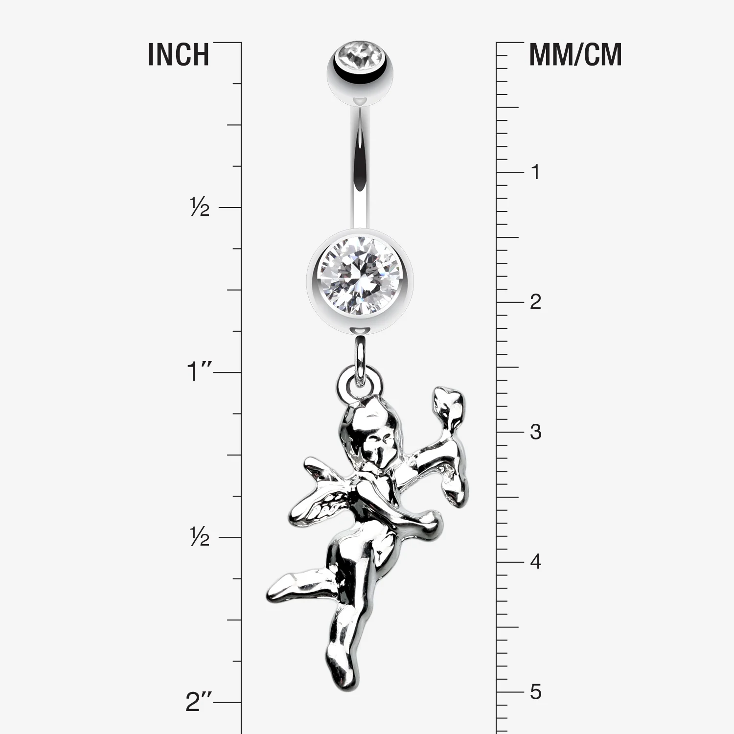 Cupids Love Belly Button Ring - Image 2