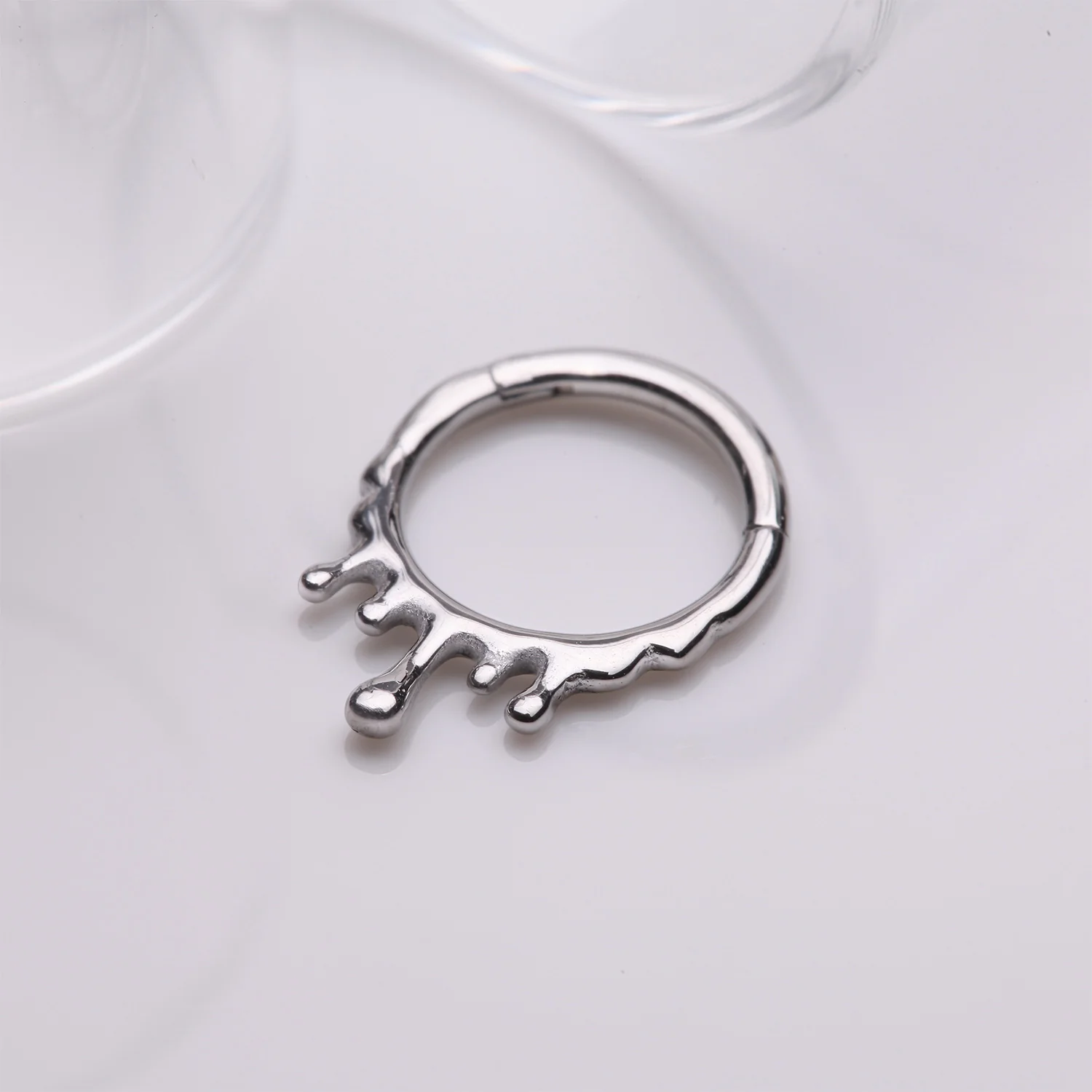 Dripping Ooze Clicker Hoop Ring - Image 2