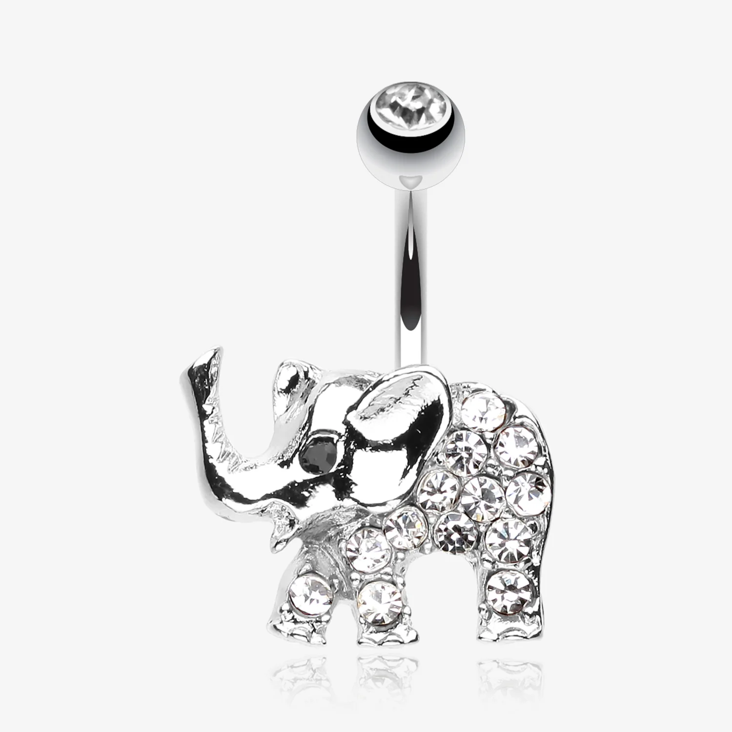 Elephant Walk Belly Button Ring