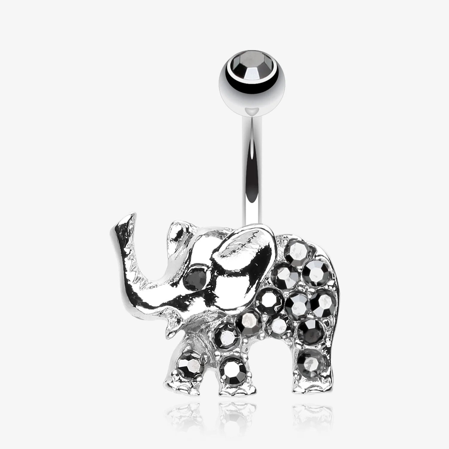 Elephant Walk Belly Button Ring
