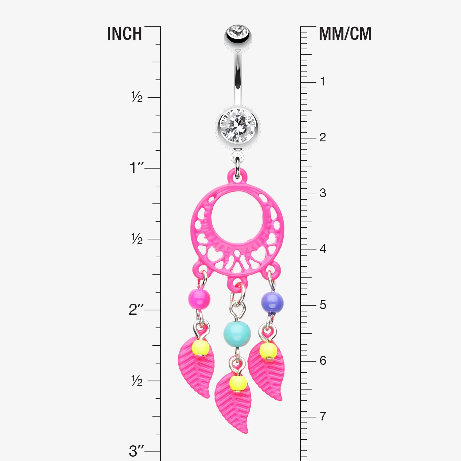 Enchanted Loop Dream Catcher Belly Ring - Image 2