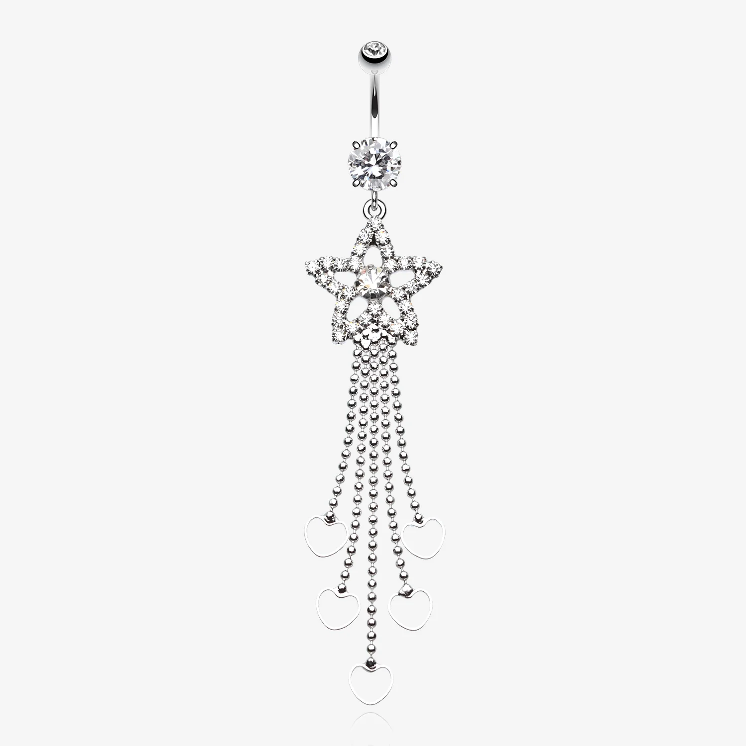 Enchanting Shooting Star Belly Button Ring