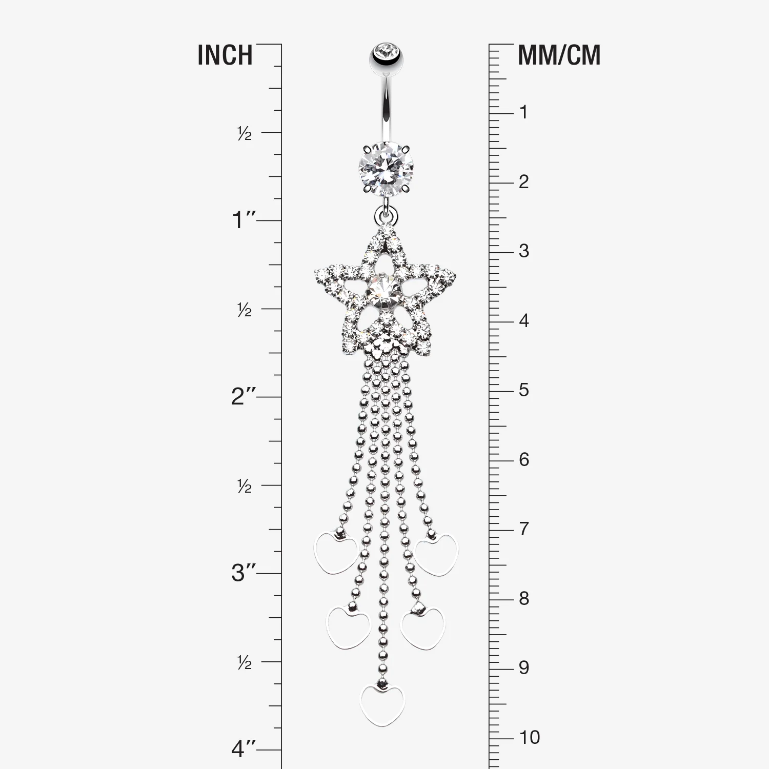 Enchanting Shooting Star Belly Button Ring - Image 2
