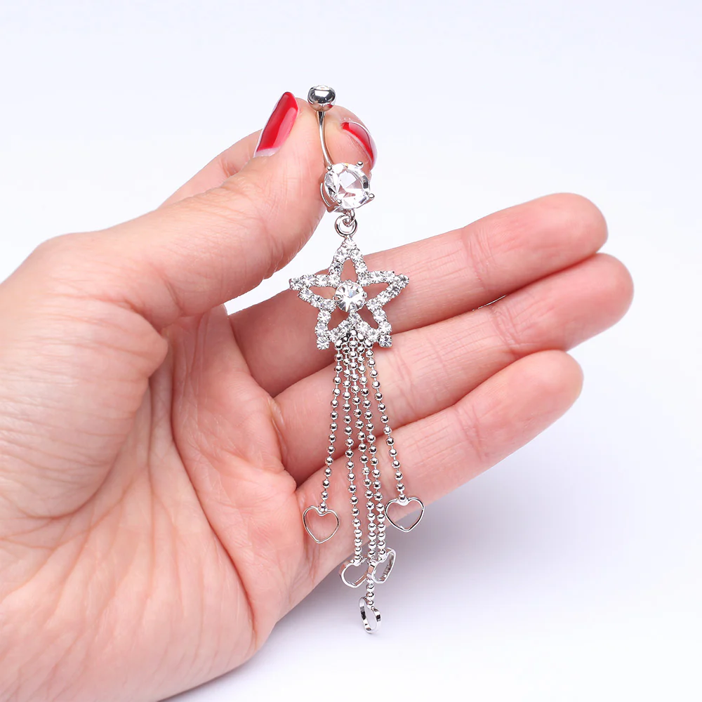 Enchanting Shooting Star Belly Button Ring - Image 4