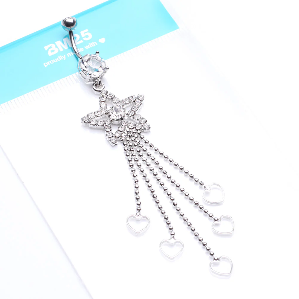 Enchanting Shooting Star Belly Button Ring - Image 5