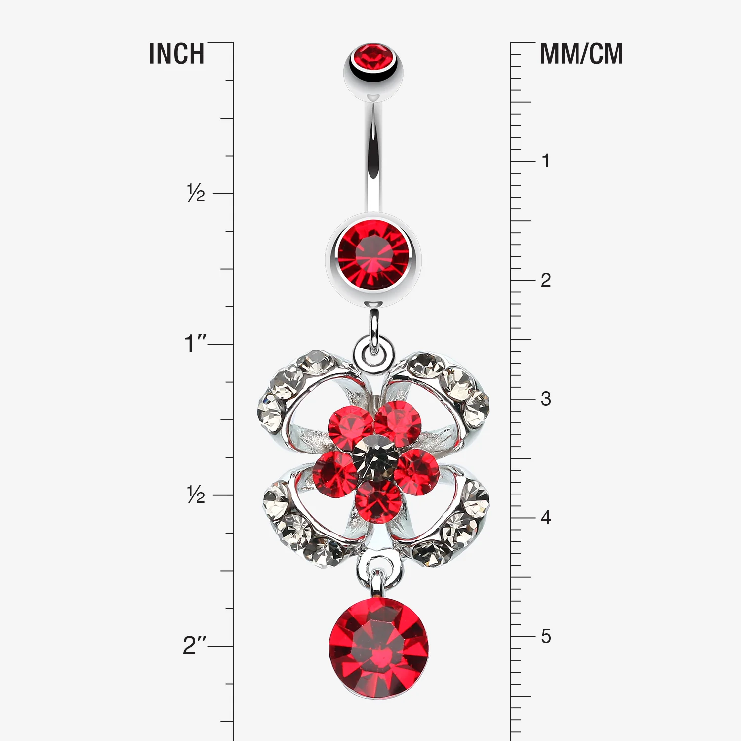 Flower Aura Belly Button Ring - Image 2