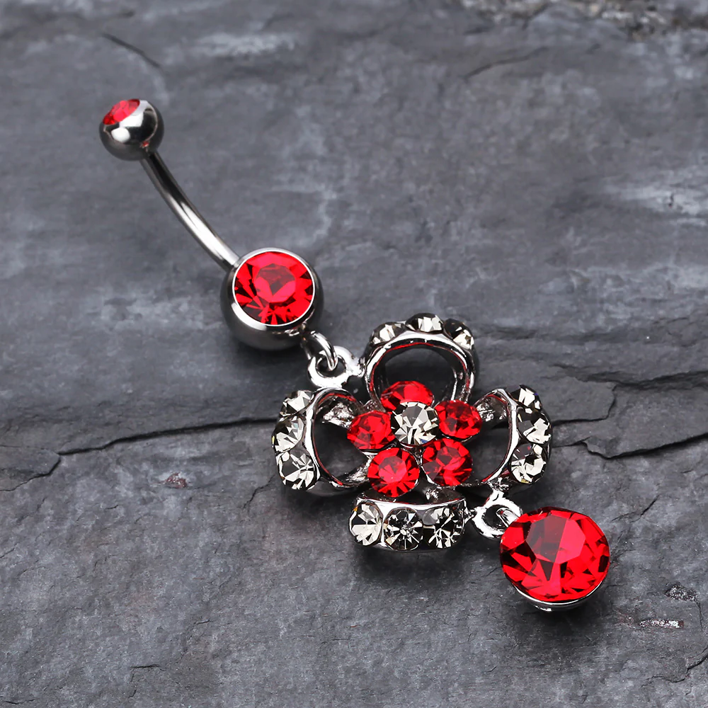 Flower Aura Belly Button Ring - Image 3