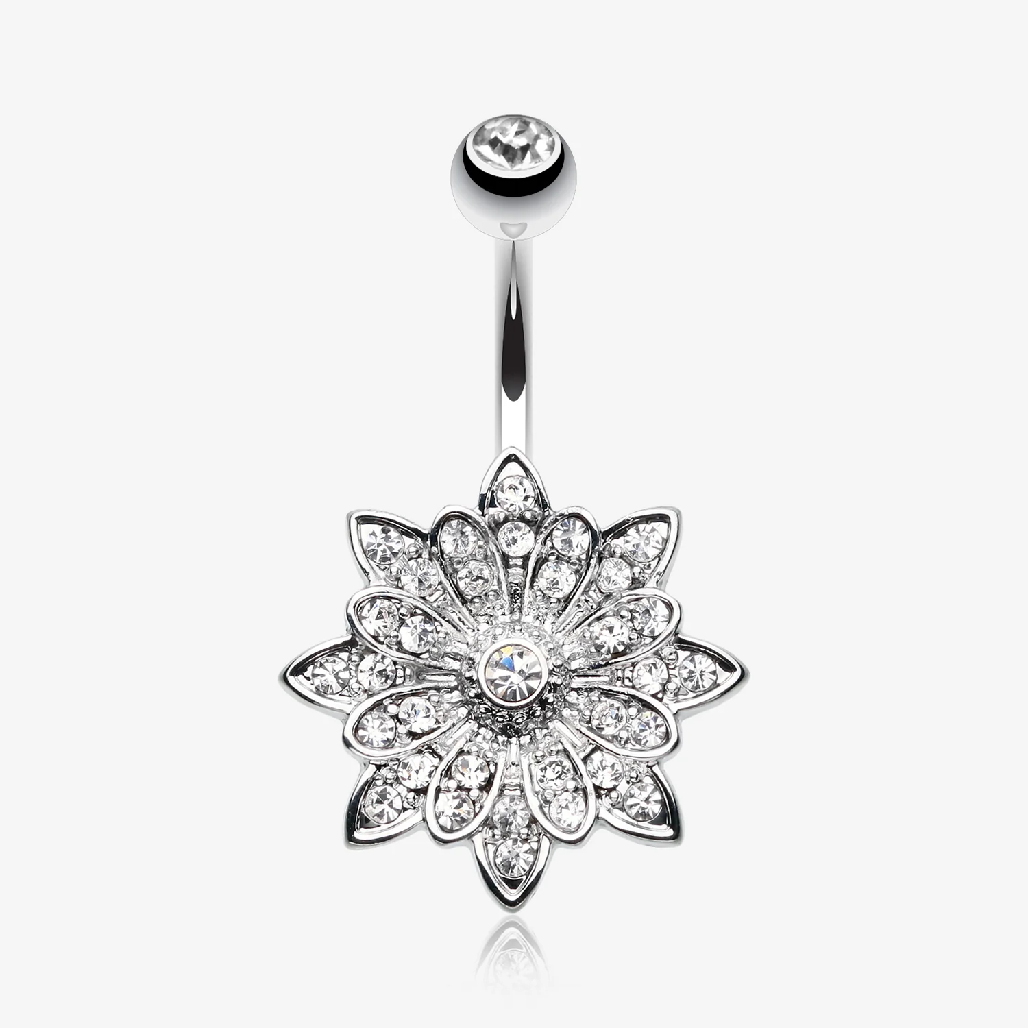 Flower Enchant Belly Button Ring