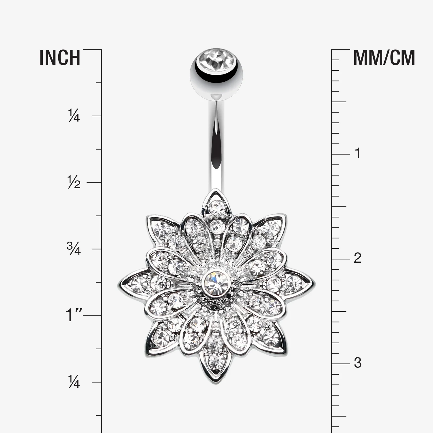 Flower Enchant Belly Button Ring - Image 2