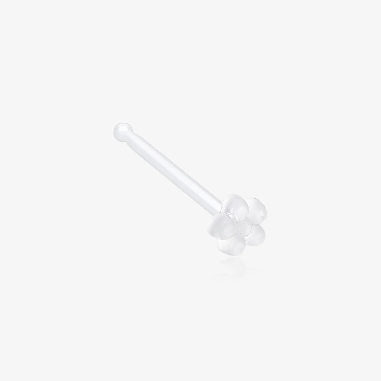 Flower Top Clear UV Acrylic Nose Stud Retainer