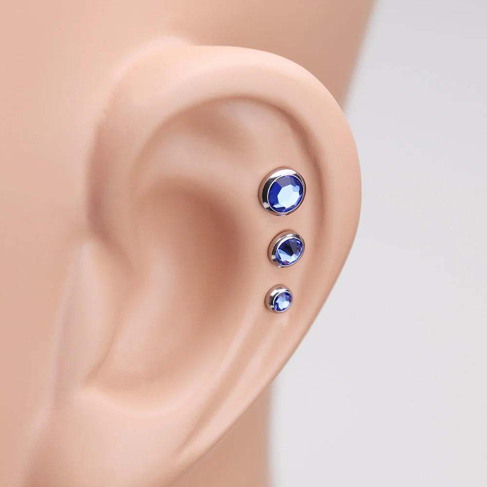 Gem Sparkle Cartilage Tragus Earring - Image 3