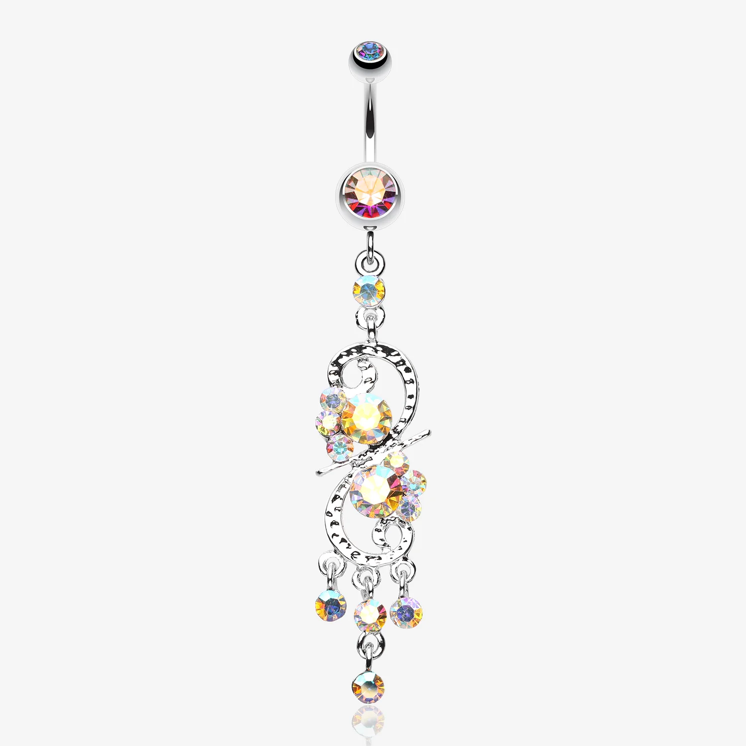 Glistening Chandelier Belly Button Ring