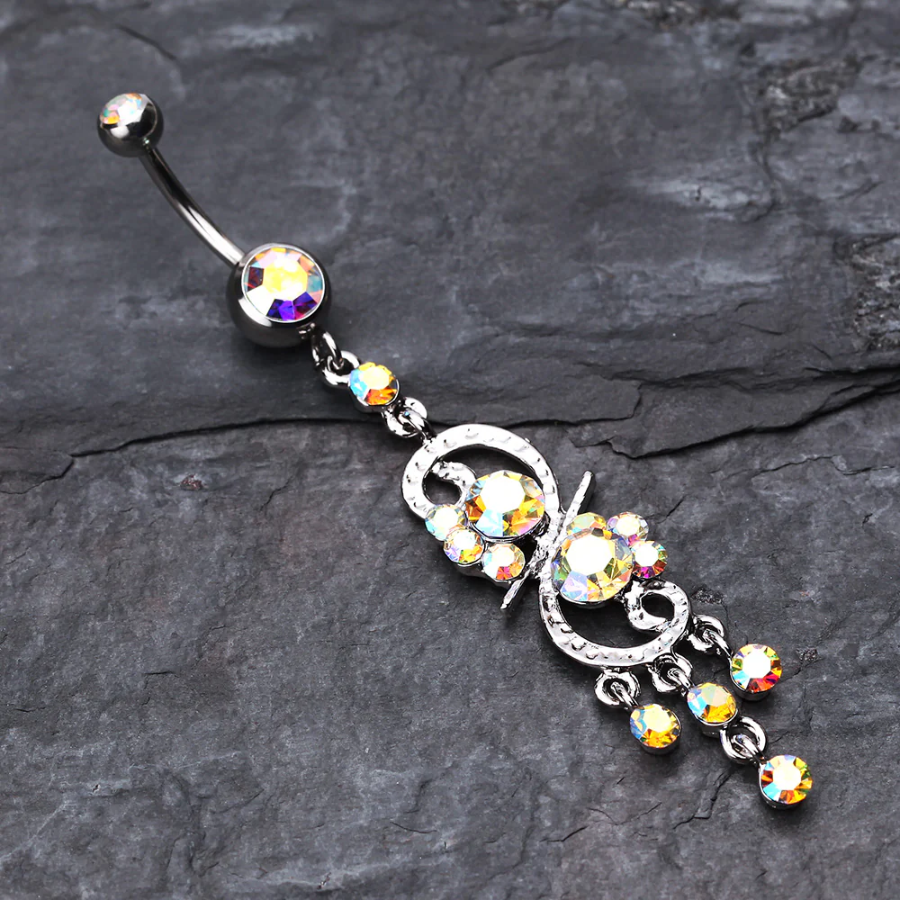 Glistening Chandelier Belly Button Ring - Image 3