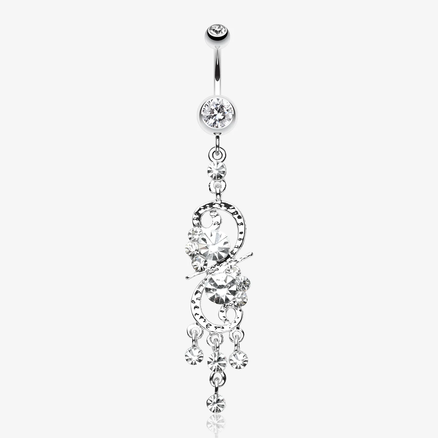 Glistening Chandelier Belly Button Ring