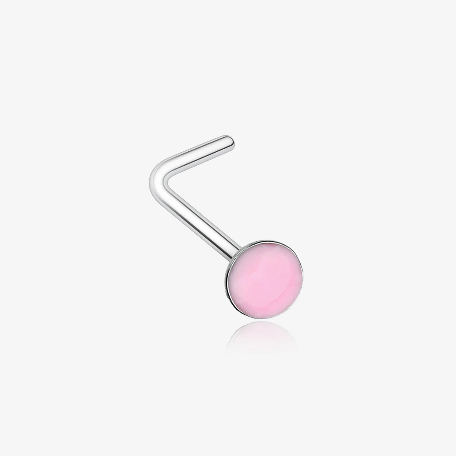 Glow in the Dark Circle L-Shaped Nose Ring