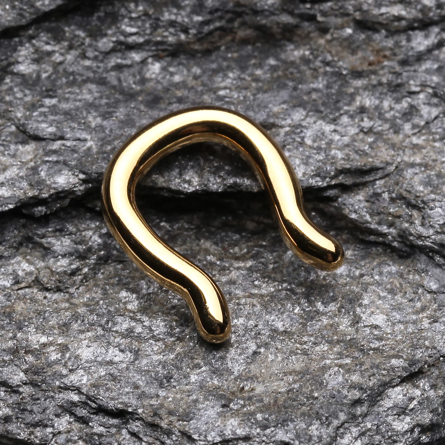 Gold PVD Steel Septum Ring - Image 2