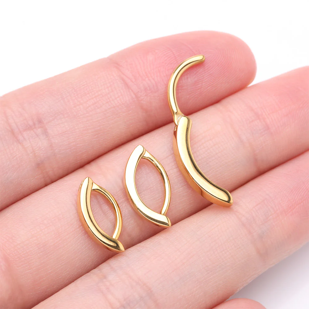 Golden Classic Minimalist Steel Curved Bar Clicker - Image 4