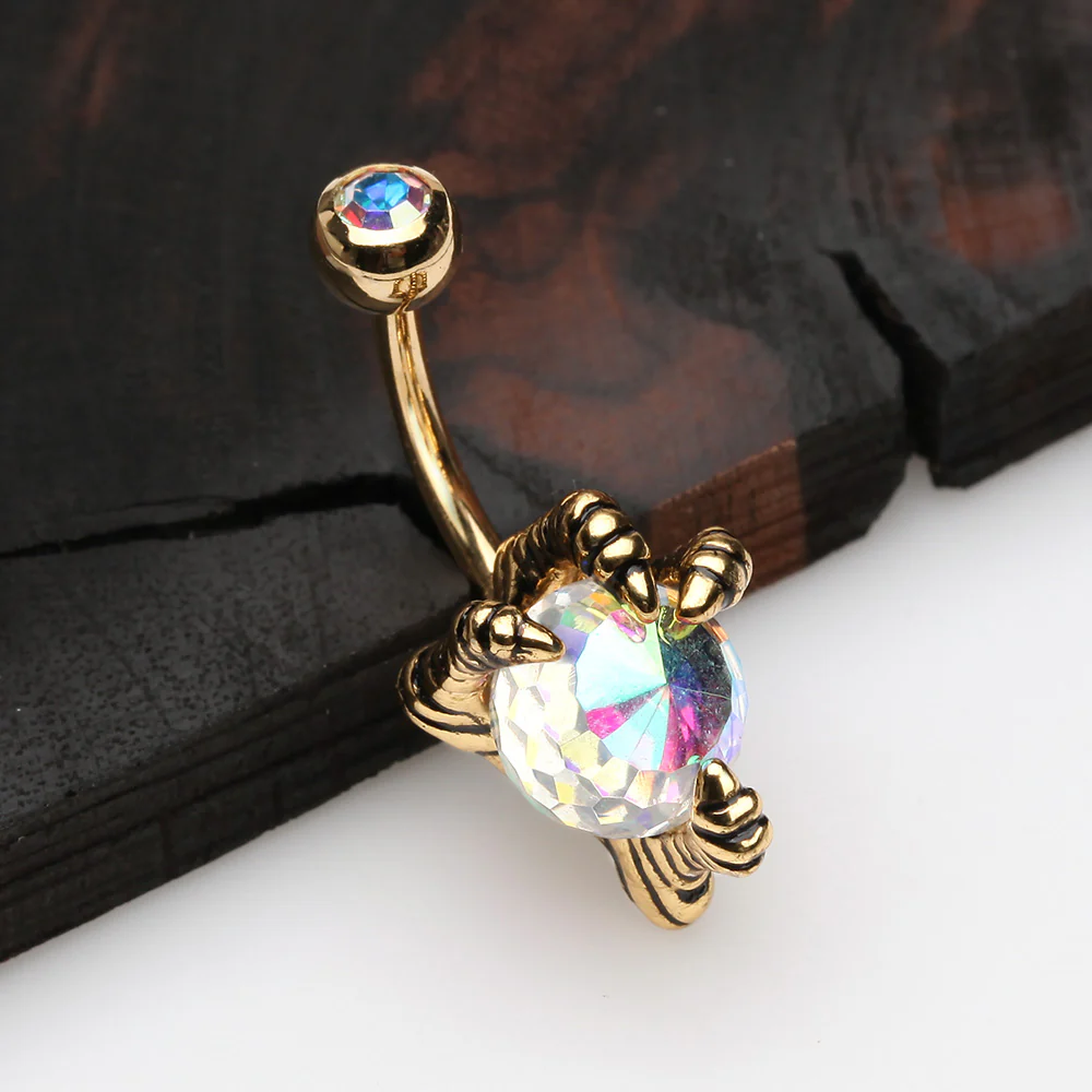 Golden Dragon's Claw Paragon Belly Button Ring - Image 3