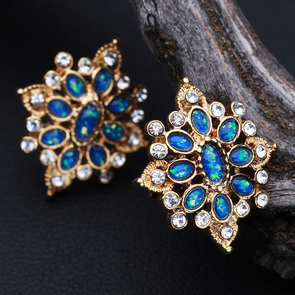 Golden Opal Roesia Ornate Cartilage Tragus Earring - Image 3
