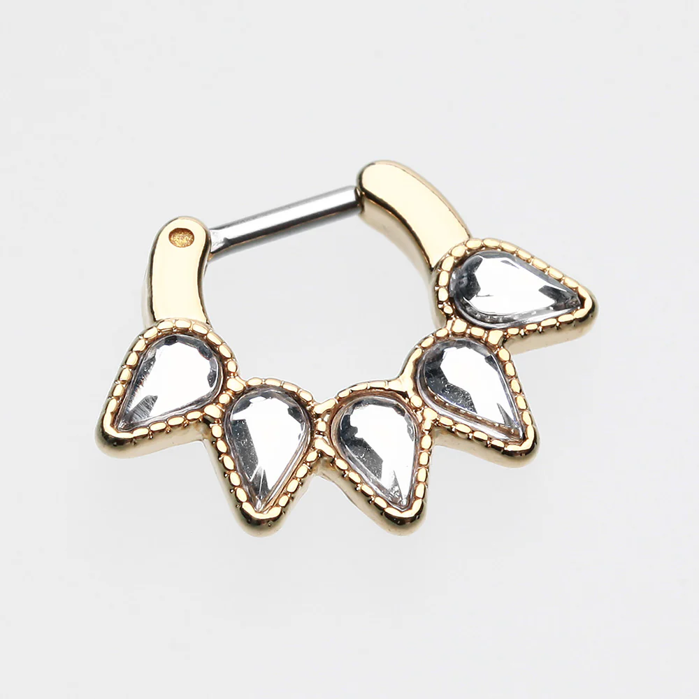 Golden Quinary Spear Septum Clicker* - Image 3