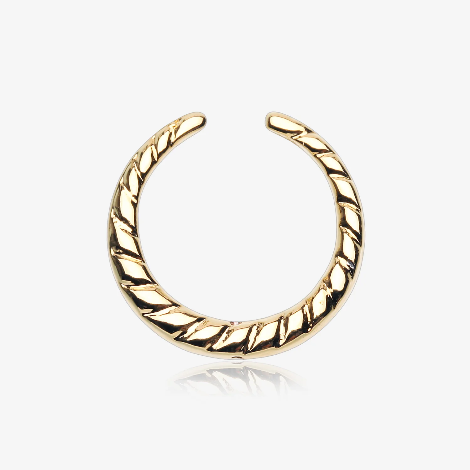 Golden Sailor Rope Steel Septum Retainer